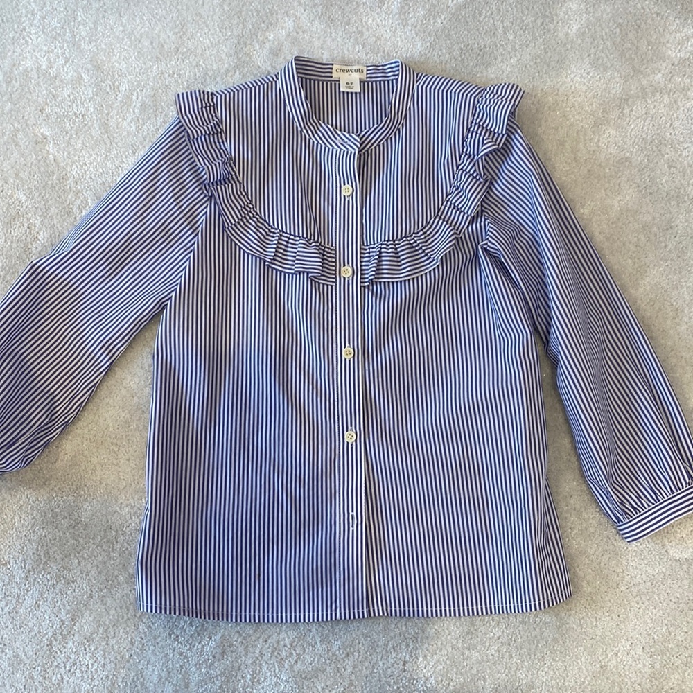 Crewcuts pinstripe blouse